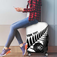 New Zealand Lawn Bowls Custom Luggage Cover Aotearoa Silver Fern - Polynesian Pride
