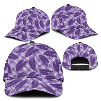 Purple Hawaii Kalo Palaka Motifs Classic Cap Hawaiian Taro Leaves Elegant Vibes LT14 - Polynesian Pride