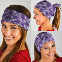 Purple Hawaii Kalo Palaka Motifs Neck Gaiter Hawaiian Taro Leaves Elegant Vibes - Polynesian Pride