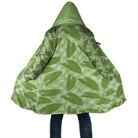Green Hawaii Kalo Palaka Motifs Cloak Hawaiian Taro Leaves Elegant Vibes - Polynesian Pride