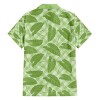 Green Hawaii Kalo Palaka Motifs Hawaiian Shirt Hawaiian Taro Leaves Elegant Vibes - Polynesian Pride