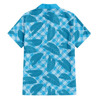 Blue Hawaii Kalo Palaka Motifs Hawaiian Shirt Hawaiian Taro Leaves Elegant Vibes - Polynesian Pride