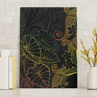 Aloha Hawaii Kalo Canvas Wall Art Reggae Taro Polynesian Pattern - Polynesian Pride