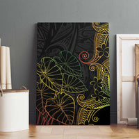 Aloha Hawaii Kalo Canvas Wall Art Reggae Taro Polynesian Pattern - Polynesian Pride