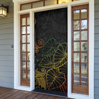 Aloha Hawaii Kalo Door Cover Reggae Taro Polynesian Pattern - Polynesian Pride