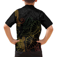 Aloha Hawaii Kalo Family Matching Mermaid Dress and Hawaiian Shirt Reggae Taro Polynesian Pattern LT14 - Polynesian Pride
