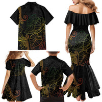 Aloha Hawaii Kalo Family Matching Mermaid Dress and Hawaiian Shirt Reggae Taro Polynesian Pattern LT14 - Polynesian Pride