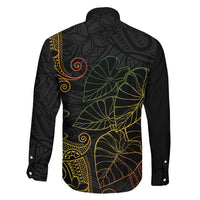 Aloha Hawaii Kalo Family Matching Puletasi and Hawaiian Shirt Reggae Taro Polynesian Pattern LT14 - Polynesian Pride