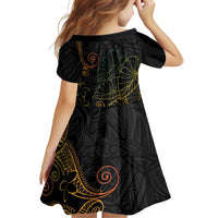 Aloha Hawaii Kalo Family Matching Summer Maxi Dress and Hawaiian Shirt Reggae Taro Polynesian Pattern LT14 - Polynesian Pride