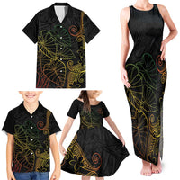 Aloha Hawaii Kalo Family Matching Tank Maxi Dress and Hawaiian Shirt Reggae Taro Polynesian Pattern LT14 - Polynesian Pride