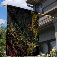 Aloha Hawaii Kalo Garden Flag Reggae Taro Polynesian Pattern - Polynesian Pride