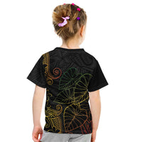 Aloha Hawaii Kalo Kid T Shirt Reggae Taro Polynesian Pattern - Polynesian Pride