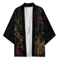 Aloha Hawaii Kalo Kimono Reggae Taro Polynesian Pattern - Polynesian Pride