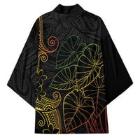 Aloha Hawaii Kalo Kimono Reggae Taro Polynesian Pattern - Polynesian Pride