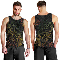 Aloha Hawaii Kalo Men Tank Top Reggae Taro Polynesian Pattern - Polynesian Pride