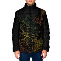 Aloha Hawaii Kalo Padded Jacket Reggae Taro Polynesian Pattern - Polynesian Pride