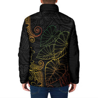 Aloha Hawaii Kalo Padded Jacket Reggae Taro Polynesian Pattern - Polynesian Pride