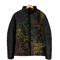 Aloha Hawaii Kalo Padded Jacket Reggae Taro Polynesian Pattern - Polynesian Pride