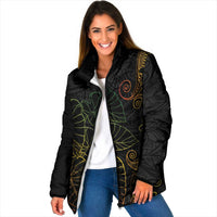 Aloha Hawaii Kalo Padded Jacket Reggae Taro Polynesian Pattern - Polynesian Pride