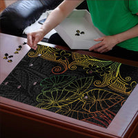 Aloha Hawaii Kalo Puzzle Reggae Taro Polynesian Pattern - Polynesian Pride