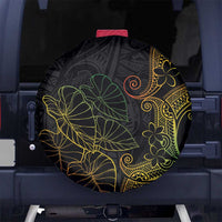 Aloha Hawaii Kalo Spare Tire Cover Reggae Taro Polynesian Pattern - Polynesian Pride