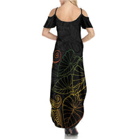 Aloha Hawaii Kalo Summer Maxi Dress Reggae Taro Polynesian Pattern LT14 - Polynesian Pride