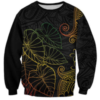 Aloha Hawaii Kalo Sweatshirt Reggae Taro Polynesian Pattern - Polynesian Pride
