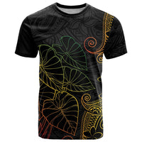 Aloha Hawaii Kalo T Shirt Reggae Taro Polynesian Pattern - Polynesian Pride