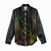 Aloha Hawaii Kalo Women Casual Shirt Reggae Taro Polynesian Pattern - Polynesian Pride