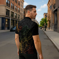 Aloha Hawaii Kalo Zipper Polo Shirt Reggae Taro Polynesian Pattern LT14 - Polynesian Pride
