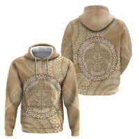 Tonga Ngatu Turtle Zip Hoodie Vintage Tongan Tapa Cloth