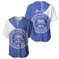 Queen Salote College 100th Anniversary Personalized Baseball Jersey Est 1926 Kolisi Fefine Tongan Ngatu Pattern