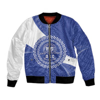Queen Salote College 100th Anniversary Personalized Bomber Jacket Est 1926 Kolisi Fefine Tongan Ngatu Pattern