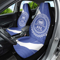 Queen Salote College 100th Anniversary Personalized Car Seat Cover Est 1926 Kolisi Fefine Tongan Ngatu Pattern LT14 - Polynesian Pride