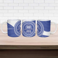 Queen Salote College 100th Anniversary Ceramic Mug Est 1926 Kolisi Fefine Tongan Ngatu Pattern