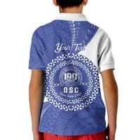 Queen Salote College 100th Anniversary Personalized Kid Polo Shirt Est 1926 Kolisi Fefine Tongan Ngatu Pattern LT14 - Polynesian Pride