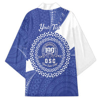 Queen Salote College 100th Anniversary Personalized Kimono Est 1926 Kolisi Fefine Tongan Ngatu Pattern