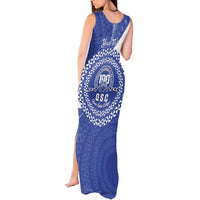 Queen Salote College 100th Anniversary Personalized Tank Maxi Dress Est 1926 Kolisi Fefine Tongan Ngatu Pattern LT14 - Polynesian Pride