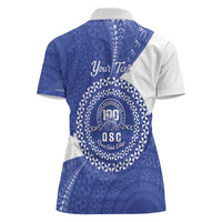 Queen Salote College 100th Anniversary Personalized Women Polo Shirt Est 1926 Kolisi Fefine Tongan Ngatu Pattern LT14 - Polynesian Pride