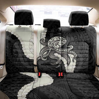 Black Polynesia Tribal Octopus Tattoo Back Car Seat Cover Pikake Lei Polynesian Pattern LT14 - Polynesian Pride