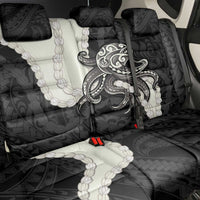 Black Polynesia Tribal Octopus Tattoo Back Car Seat Cover Pikake Lei Polynesian Pattern LT14 - Polynesian Pride