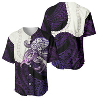 Purple Galaxy Polynesia Tribal Octopus Tattoo Baseball Jersey Pikake Lei Polynesian Pattern
