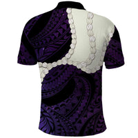 Purple Galaxy Polynesia Tribal Octopus Tattoo Polo Shirt Pikake Lei Polynesian Pattern LT14 - Polynesian Pride