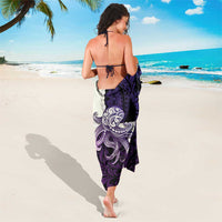 Purple Galaxy Polynesia Tribal Octopus Tattoo Sarong Pikake Lei Polynesian Pattern LT14 - Polynesian Pride
