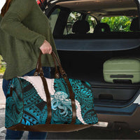 Teal Galaxy Polynesia Tribal Octopus Tattoo Travel Bag Pikake Lei Polynesian Pattern LT14 - Polynesian Pride