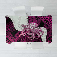 Pink Galaxy Polynesia Tribal Octopus Tattoo Tablecloth Pikake Lei Polynesian Pattern LT14 Pink - Polynesian Pride