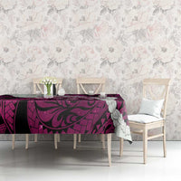 Pink Galaxy Polynesia Tribal Octopus Tattoo Tablecloth Pikake Lei Polynesian Pattern LT14 - Polynesian Pride