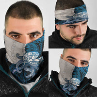 Blue Galaxy Polynesia Tribal Octopus Tattoo Neck Gaiter Pikake Lei Polynesian Pattern