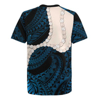 Blue Galaxy Polynesia Tribal Octopus Tattoo Rugby Jersey Pikake Lei Polynesian Pattern LT14 - Polynesian Pride