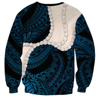 Blue Galaxy Polynesia Tribal Octopus Tattoo Sweatshirt Pikake Lei Polynesian Pattern LT14 - Polynesian Pride